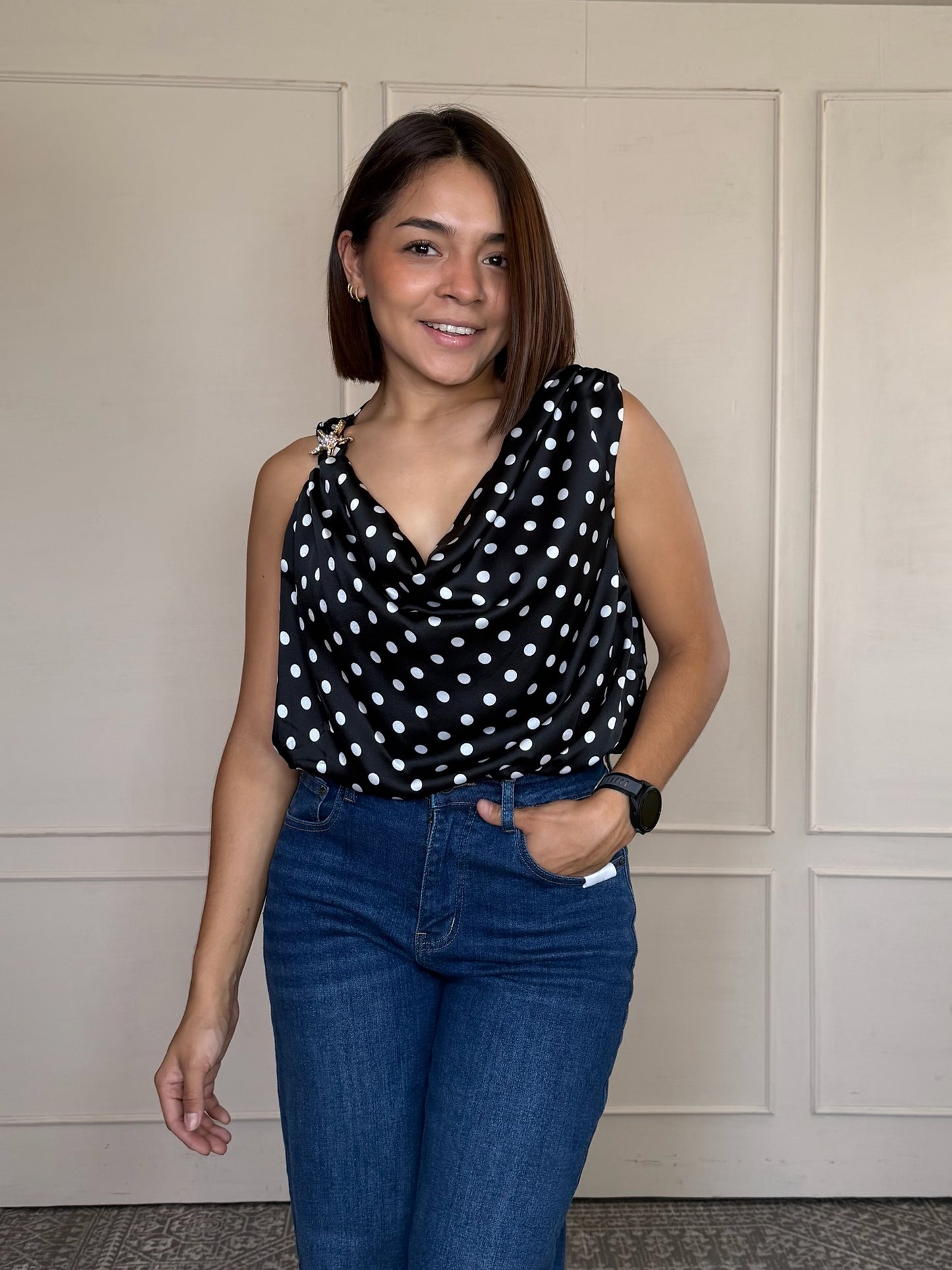 Body polka dots con aplicacion