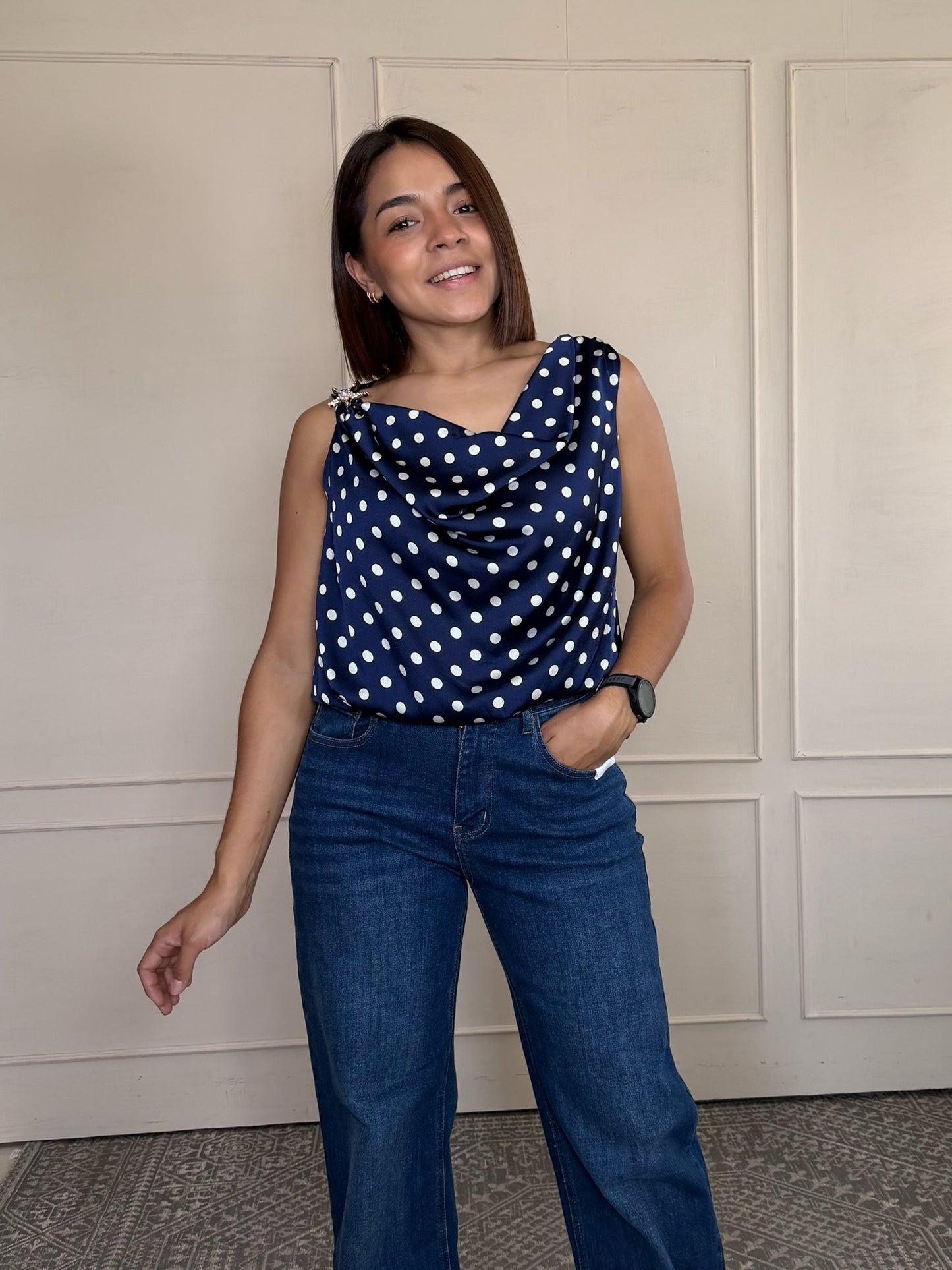 Body polka dots con aplicacion