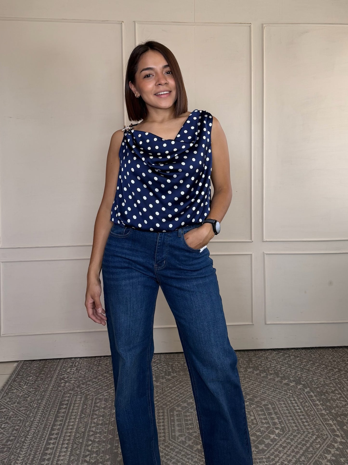Body polka dots con aplicacion