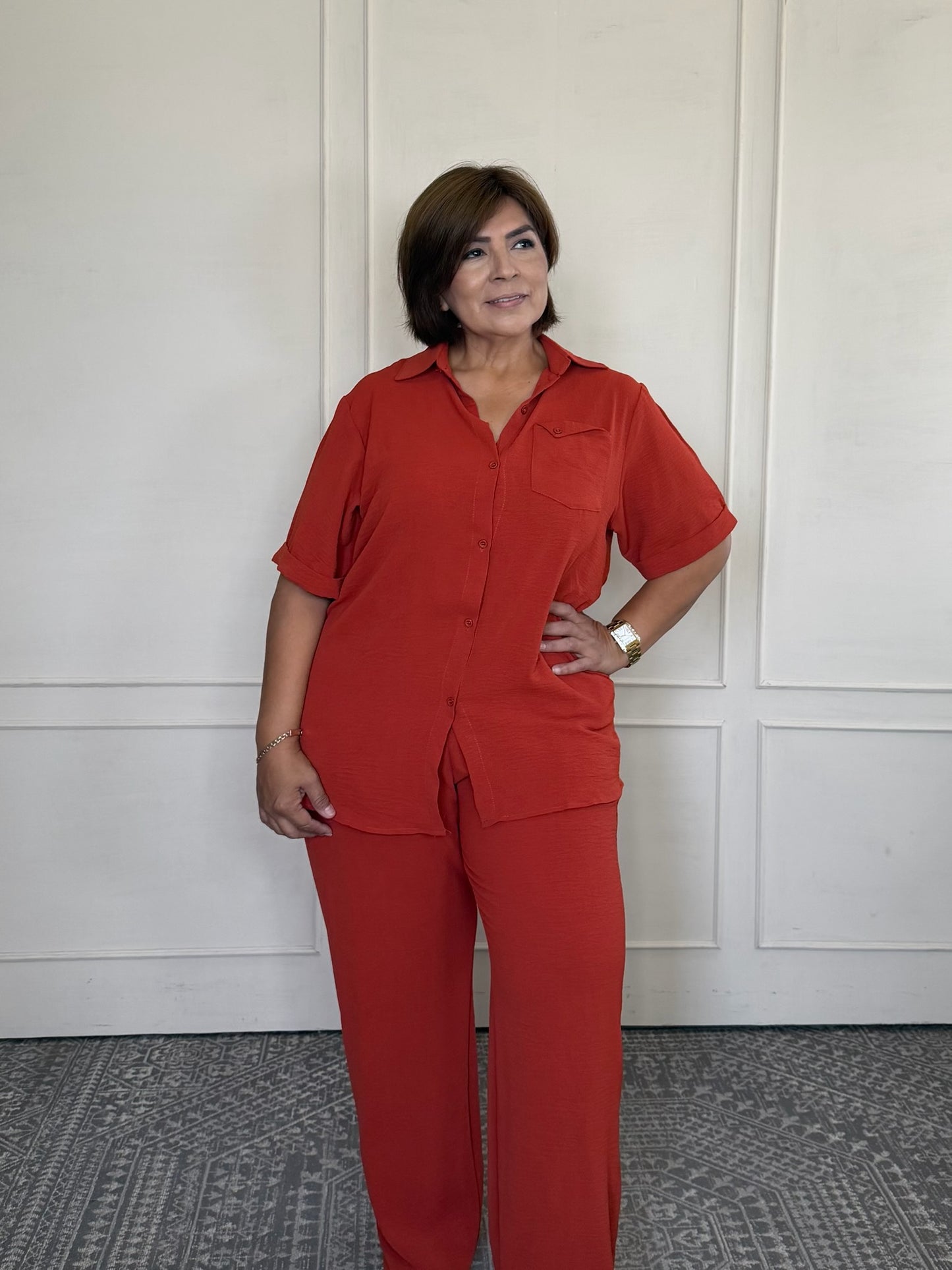 Conjunto dos piezas unitalla over
