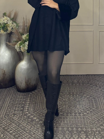 Medias afelpada negro