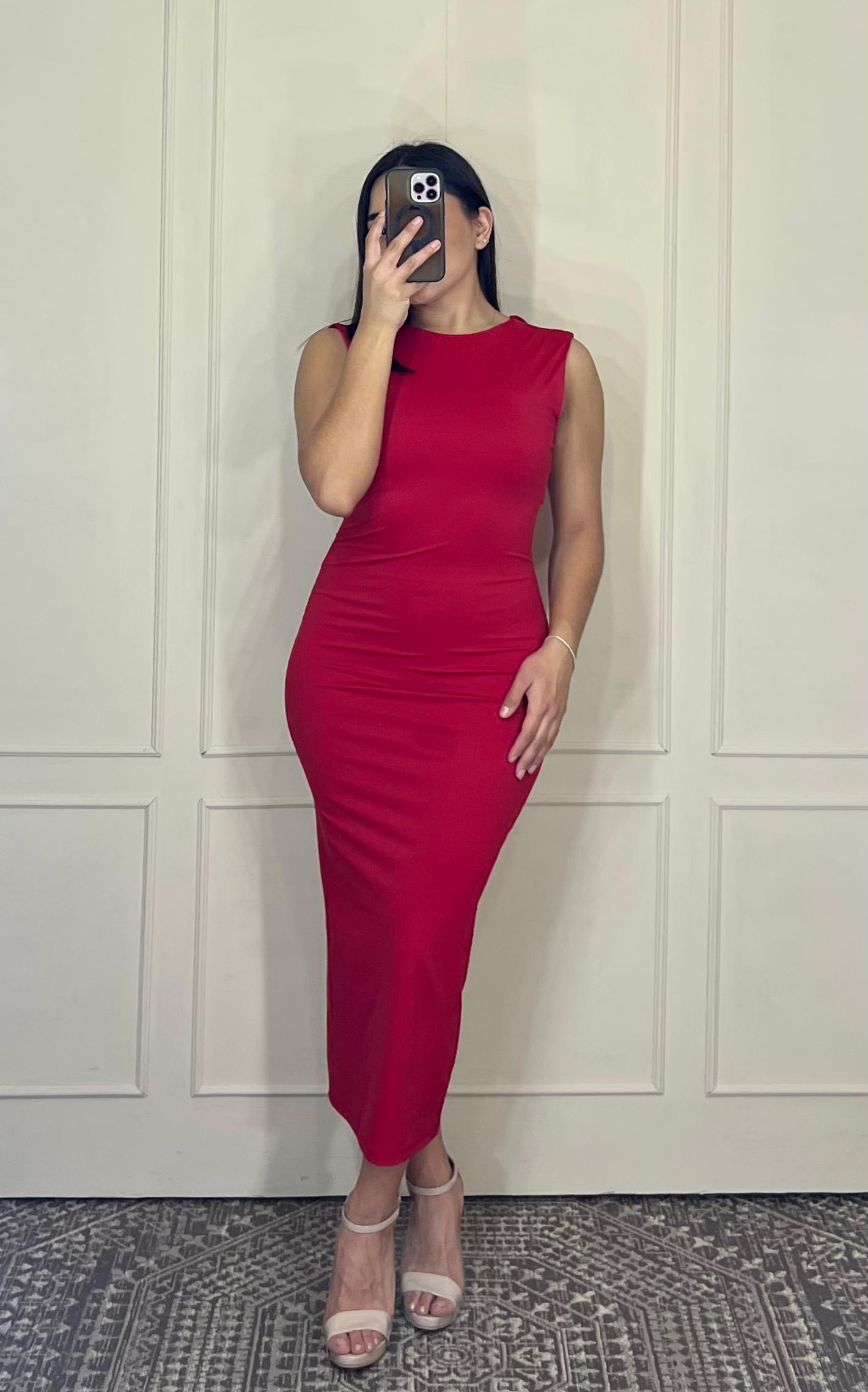 Vestido largo liso
