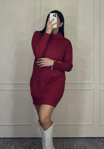 Bluson/Vestido cuello tortuga