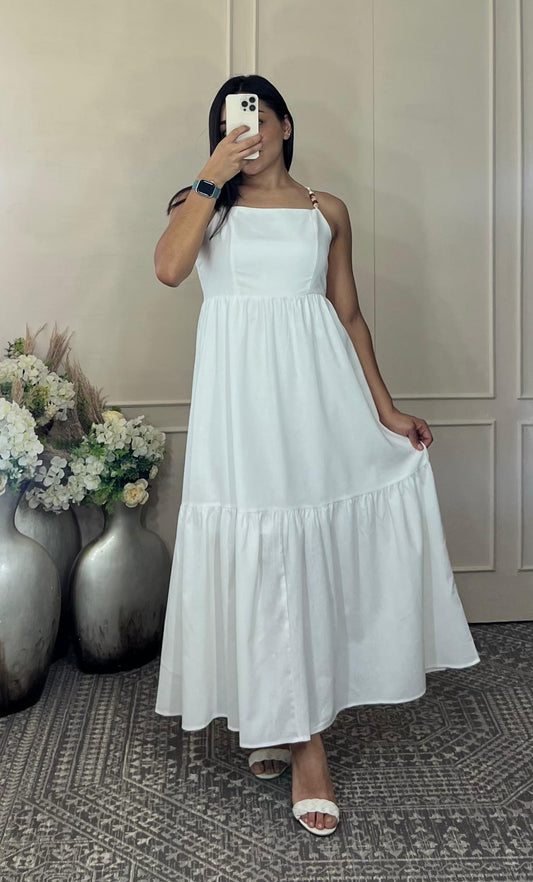 Vestido largo tirantes liso