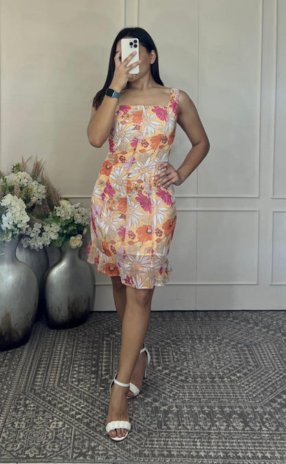 Vestido flores tirantes
