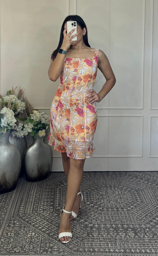 Vestido flores tirantes