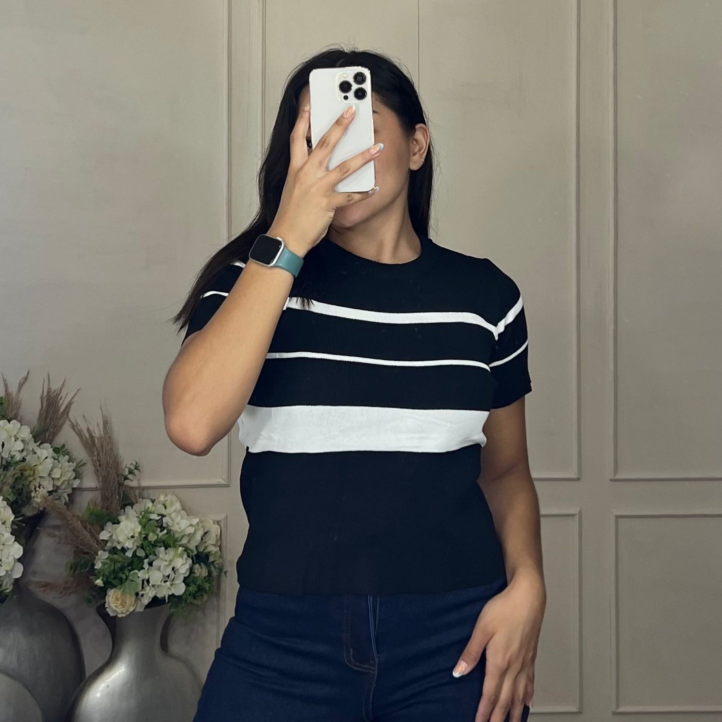 Blusa casual rayas horizontales
