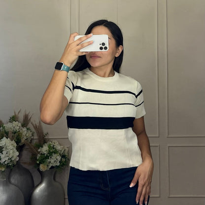 Blusa casual rayas horizontales