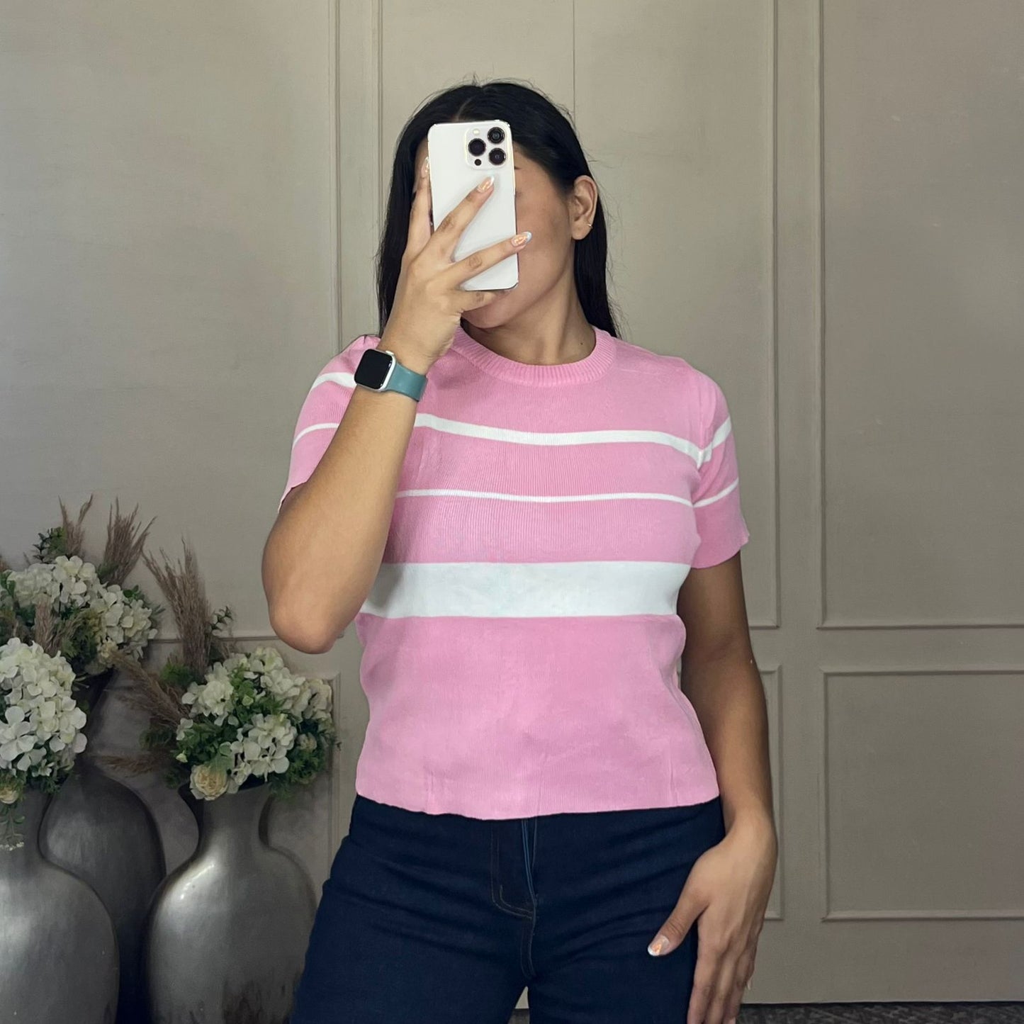Blusa casual rayas horizontales