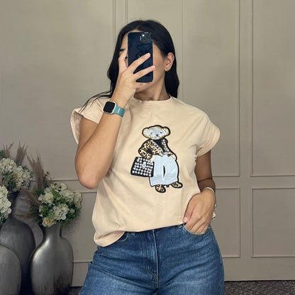 Blusa osita coqueta con bolsa