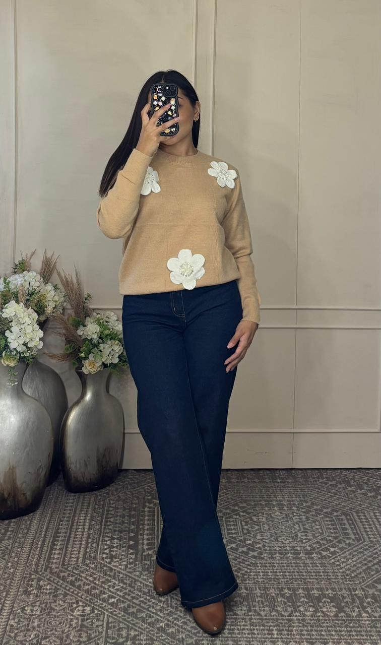 Sueter flores unitalla