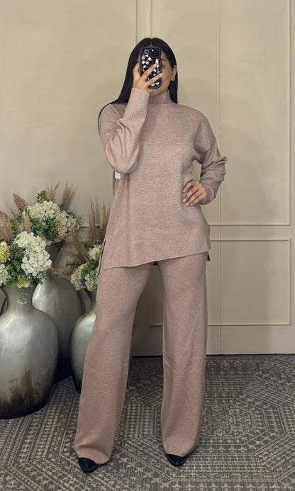 Conjunto basico cuello liso