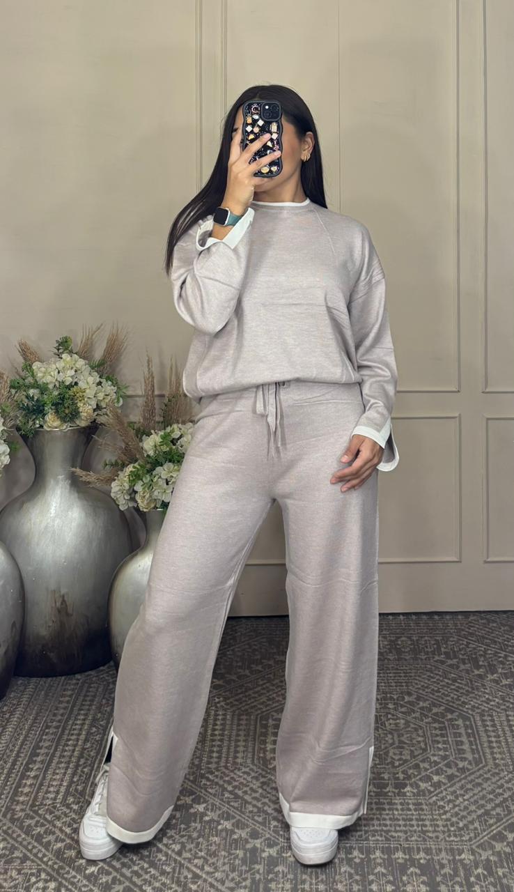 Conjunto manga larga linea blusa y pantalon