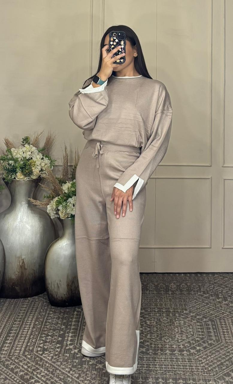 Conjunto manga larga linea blusa y pantalon