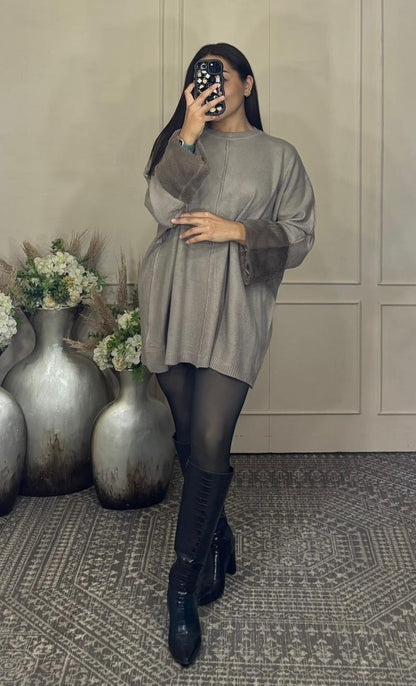 Bluson oversize puño peluche