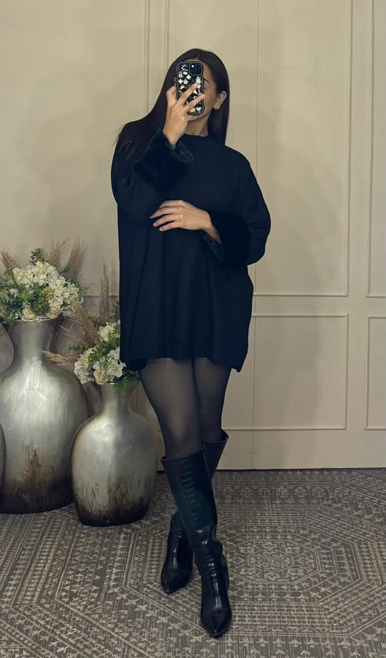 Bluson oversize puño peluche