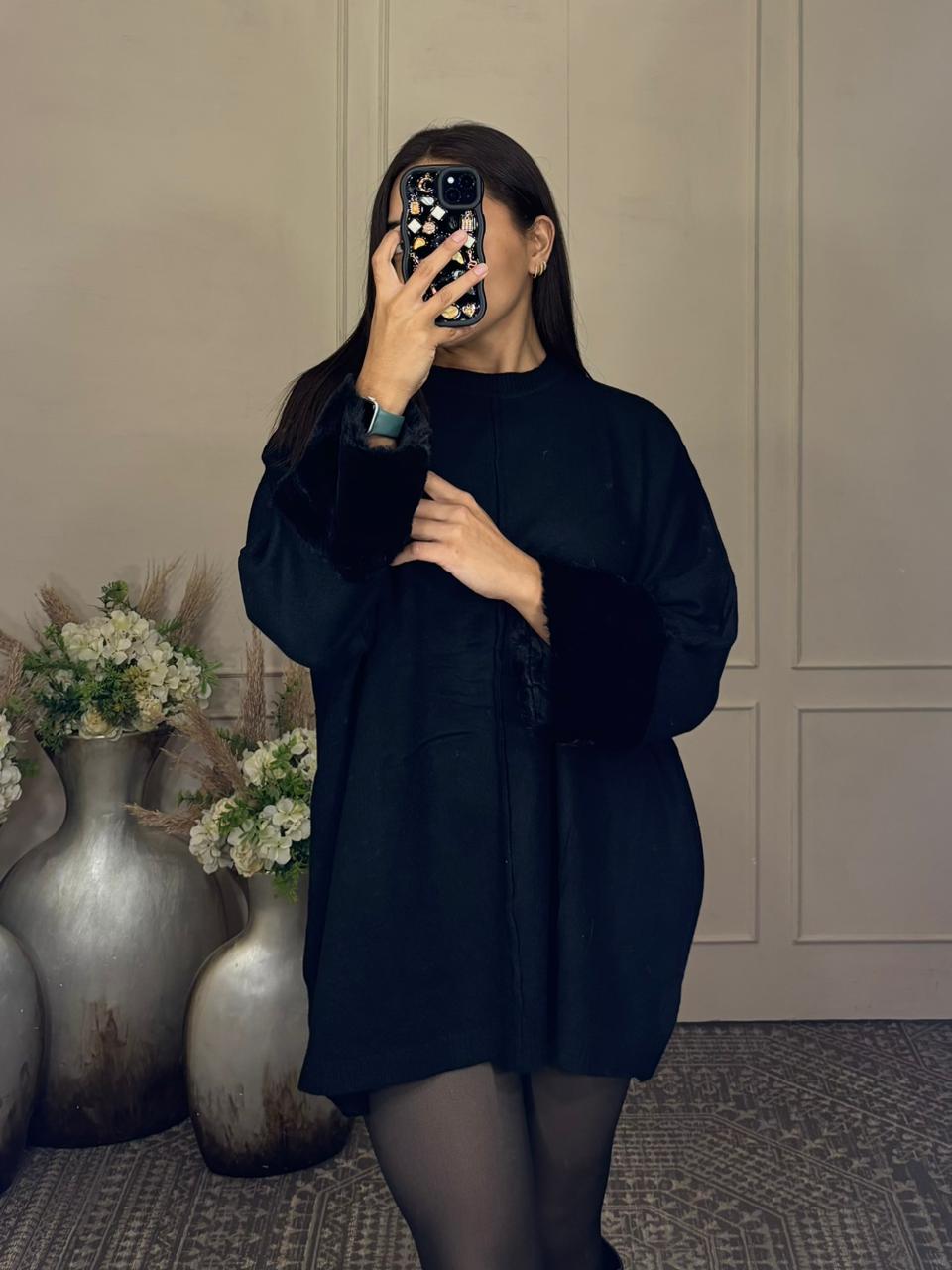 Bluson oversize puño peluche