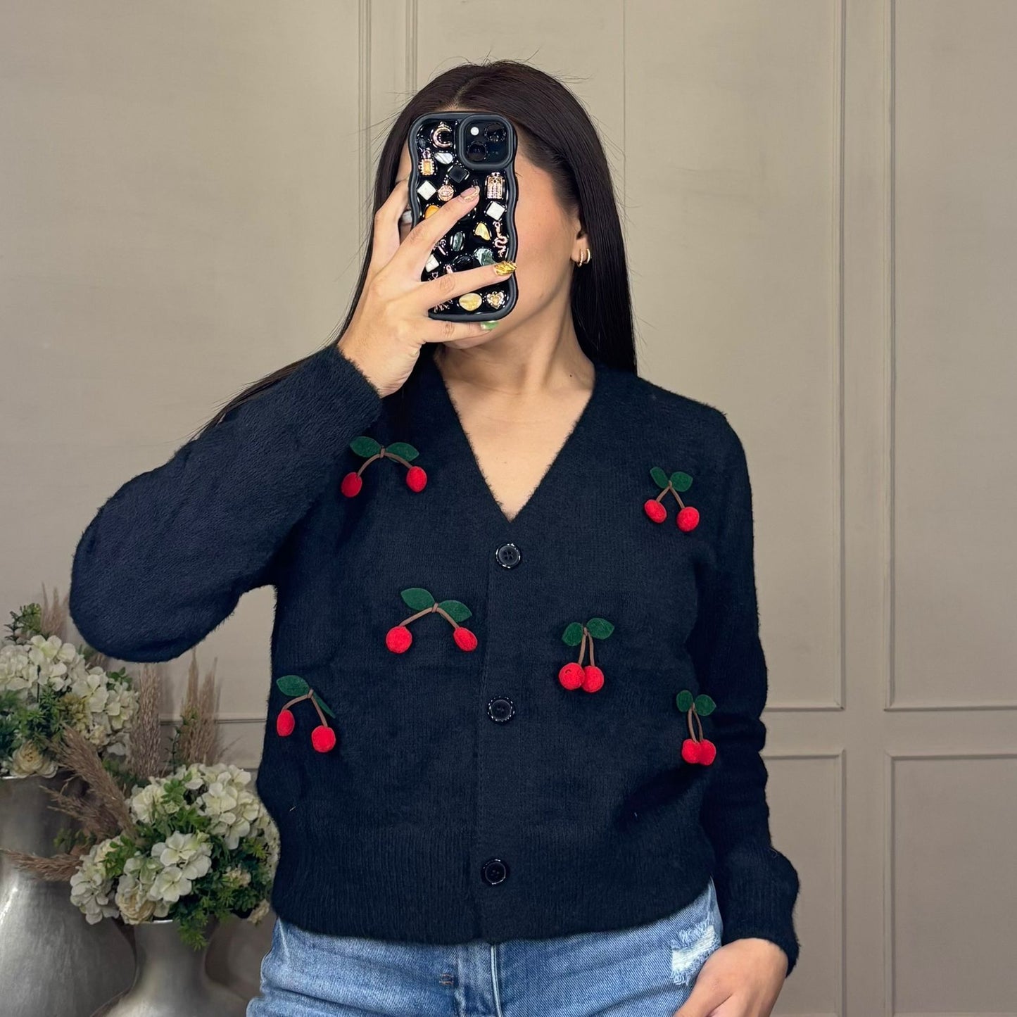 Sueter aplicacion de cherry