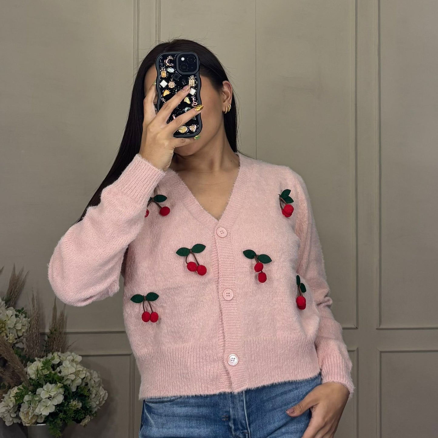 Sueter aplicacion de cherry