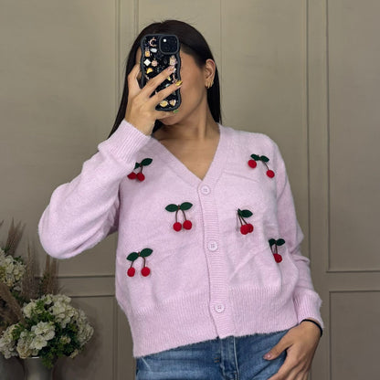 Sueter aplicacion de cherry