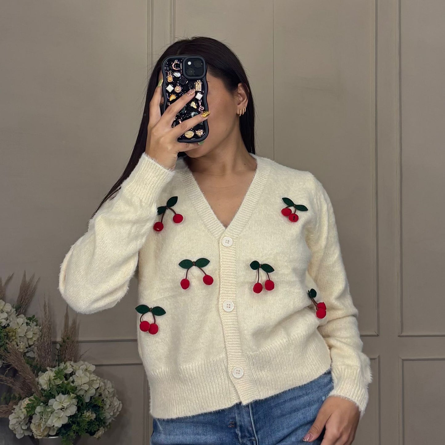 Sueter aplicacion de cherry