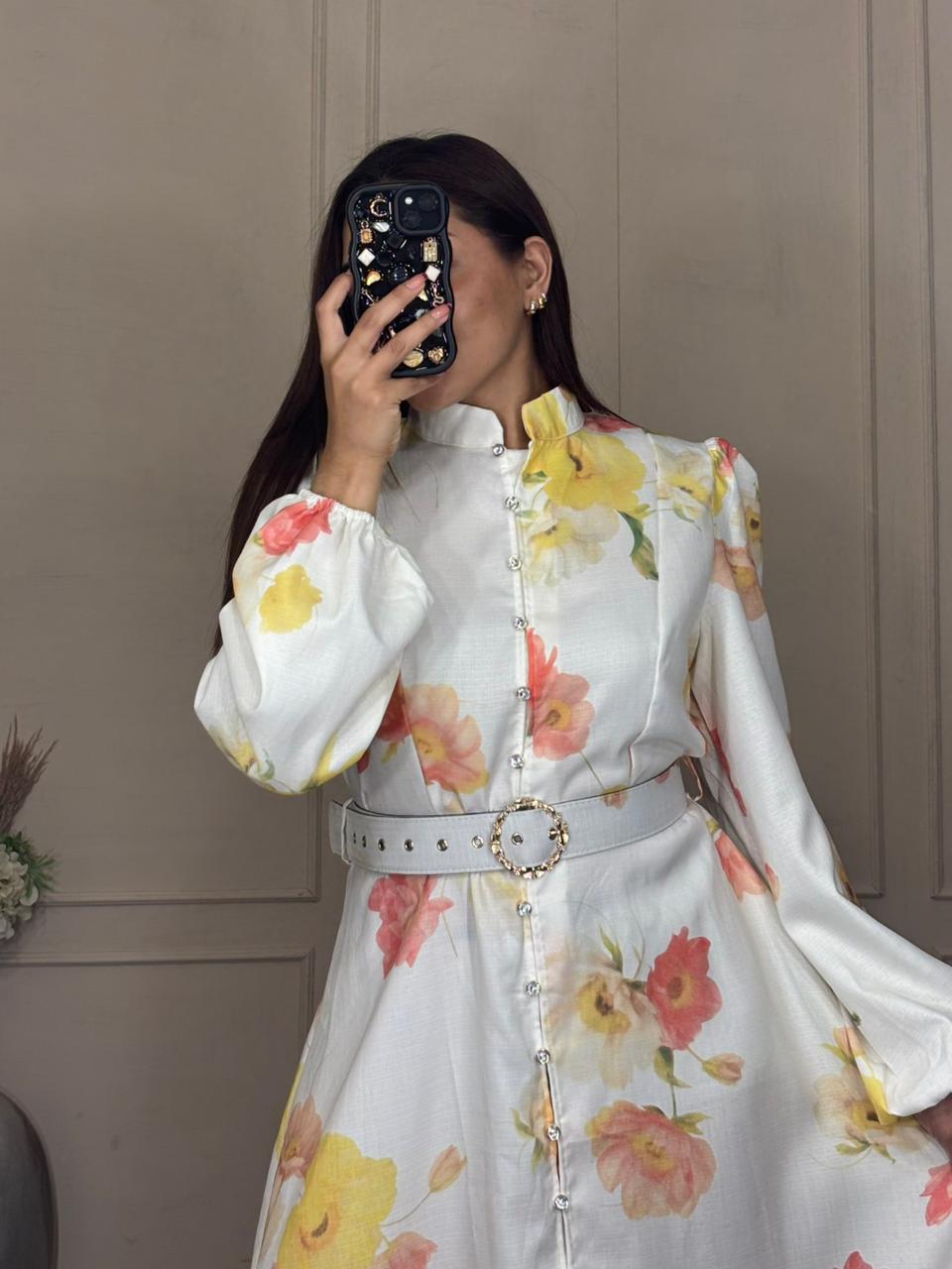 Vestido Floral Blanco